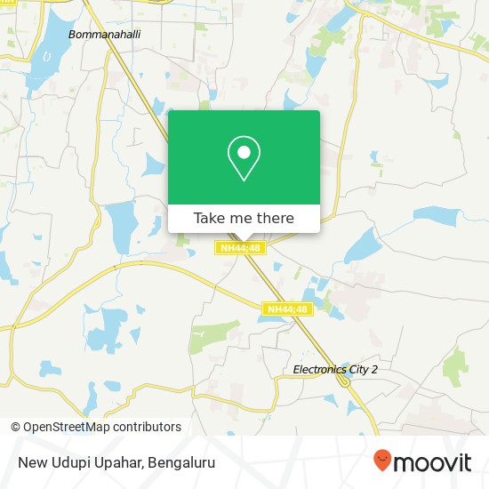New Udupi Upahar, Service Road Bengaluru 560100 KA map