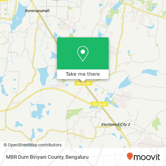 MBR Dum Biriyani County, NH-7 Bengaluru 560100 KA map