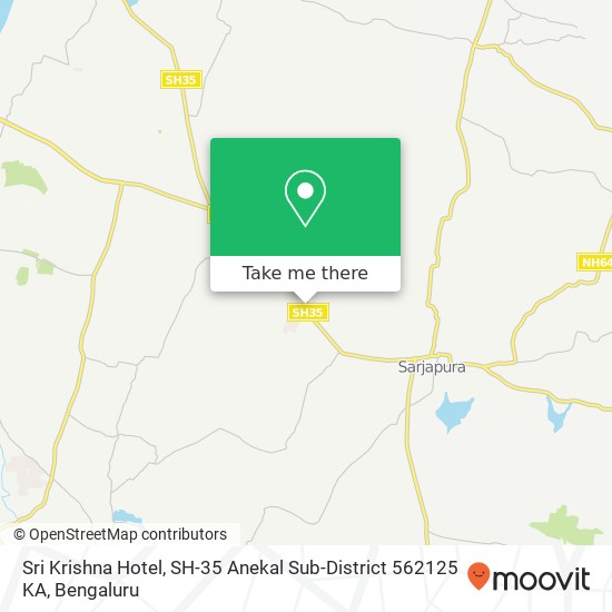 Sri Krishna Hotel, SH-35 Anekal Sub-District 562125 KA map