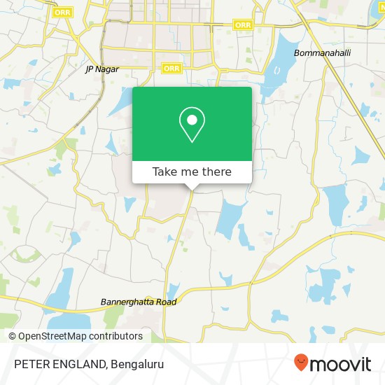 PETER ENGLAND, Bannerghatta Main Road Bengaluru 560076 KA map