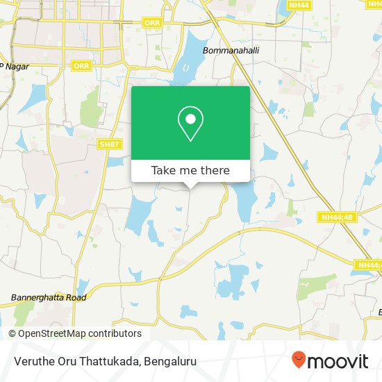 Veruthe Oru Thattukada, Hulimavu Main Road Bengaluru 560068 KA map