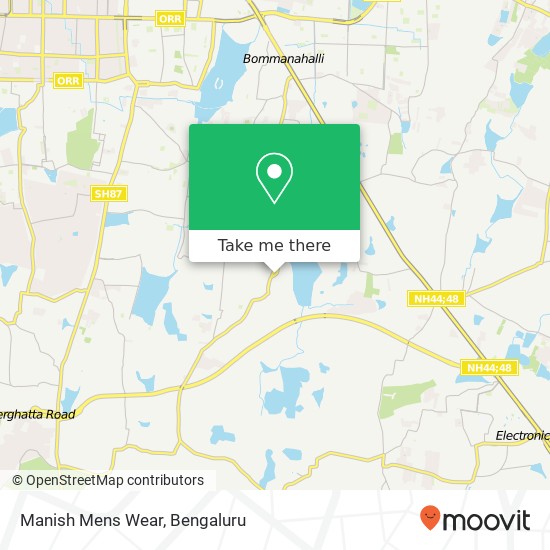 Manish Mens Wear, Begur-Koppa Road Bengaluru KA map