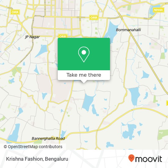 Krishna Fashion, 17th Cross Road Bengaluru KA map