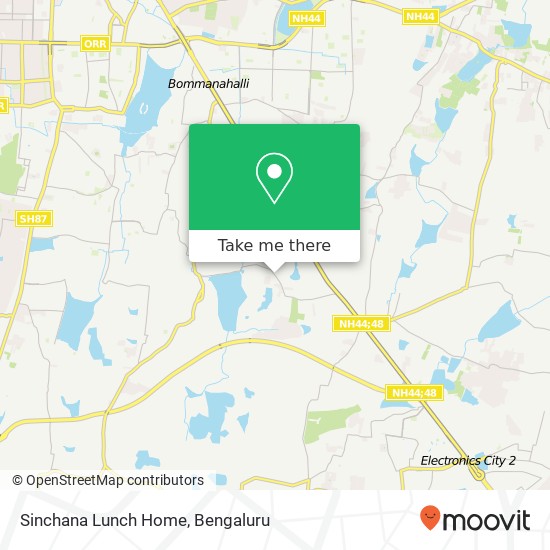 Sinchana Lunch Home, Manipal County Road Bengaluru 560068 KA map