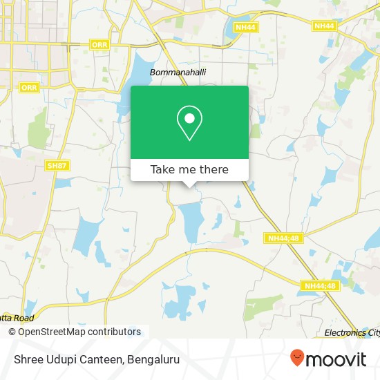 Shree Udupi Canteen, 14th Cross Road Bengaluru KA map