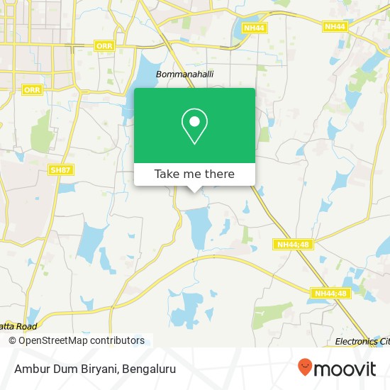 Ambur Dum Biryani, 1st Main Road Bengaluru KA map