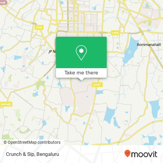 Crunch & Sip, 1st Cross Road Bengaluru 560078 KA map