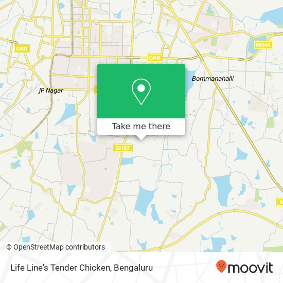 Life Line's Tender Chicken, Bengaluru KA map