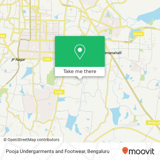 Pooja Undergarments and Footwear, Devarachikkanahalli Road Bengaluru 560076 KA map