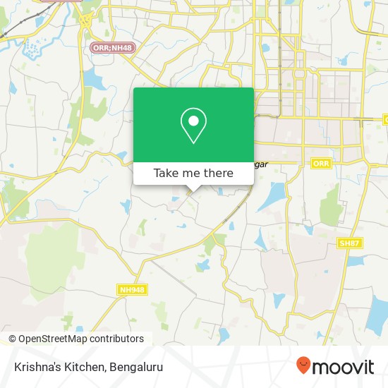 Krishna's Kitchen, 6th Main Road Bengaluru 560078 KA map