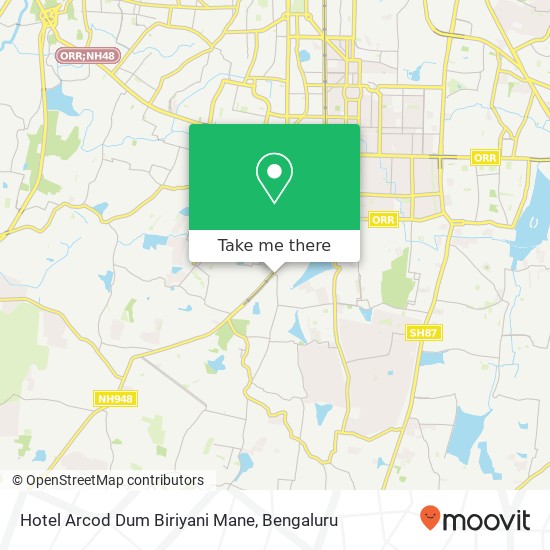 Hotel Arcod Dum Biriyani Mane, Chunchagatta Main Road Bengaluru 560062 KA map