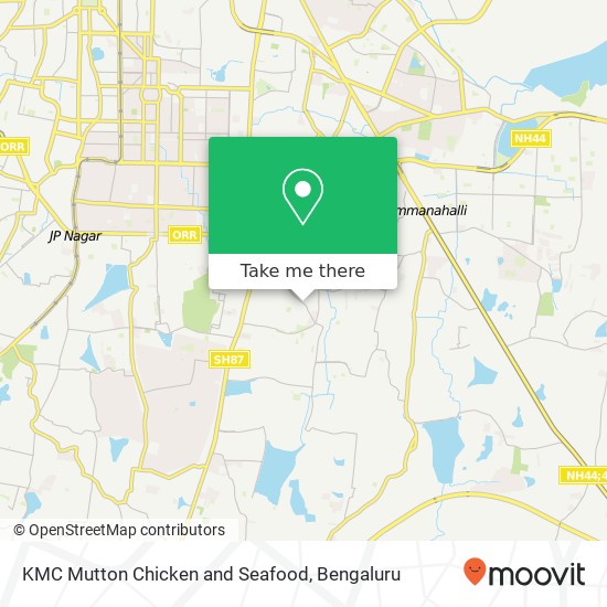 KMC Mutton Chicken and Seafood, Devarachikkanahalli Road KA map