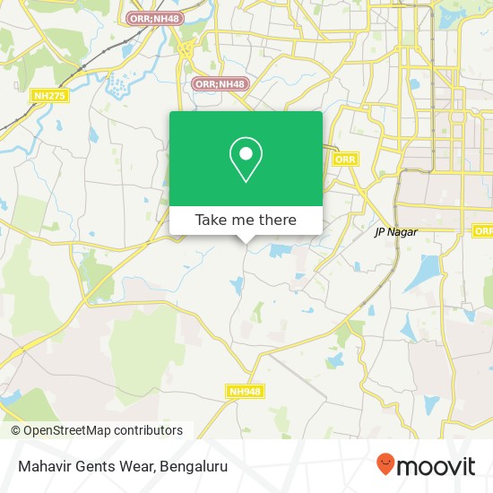 Mahavir Gents Wear, Subramanyapura Main Road Bengaluru KA map