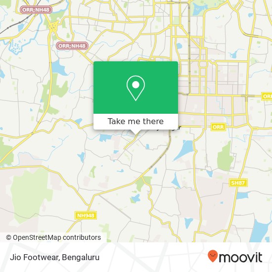 Jio Footwear, 18th Main Road Bengaluru KA map