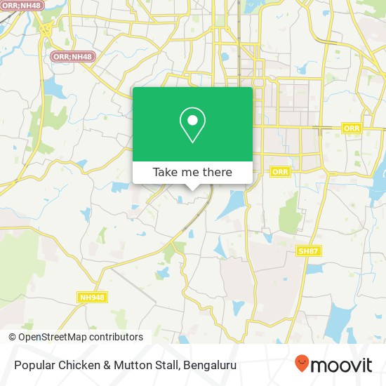 Popular Chicken & Mutton Stall, 3rd Cross Road Bengaluru 560078 KA map