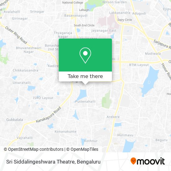 Sri Siddalingeshwara Theatre map