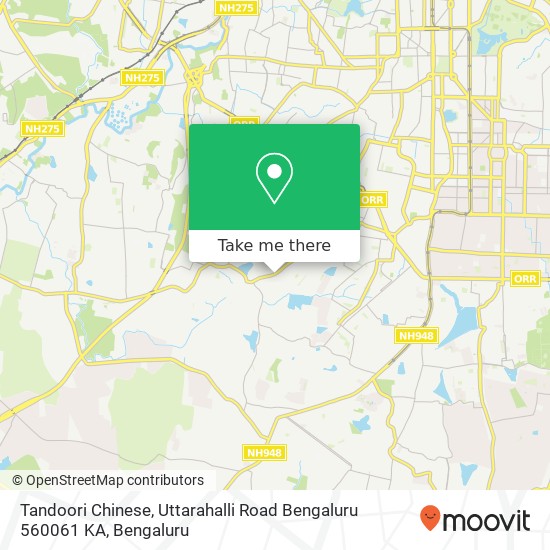 Tandoori Chinese, Uttarahalli Road Bengaluru 560061 KA map