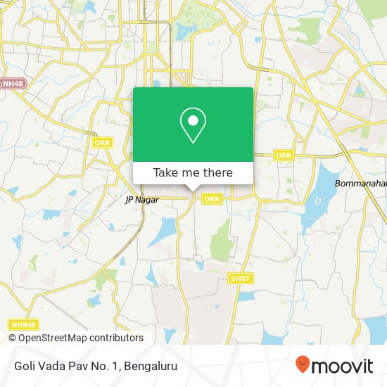 Goli Vada Pav No. 1, 24th Main Road Bengaluru 560078 KA map