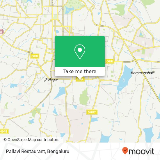 Pallavi Restaurant, 18th Main Road Bengaluru 560078 KA map