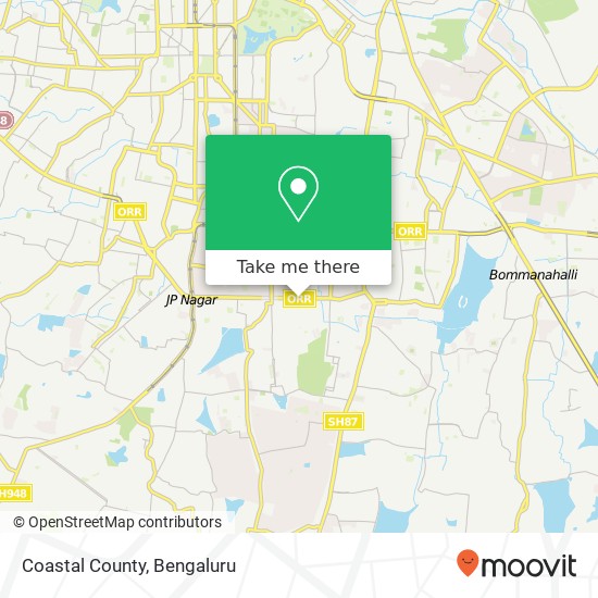 Coastal County, Outer Ring Road Bengaluru 560078 KA map