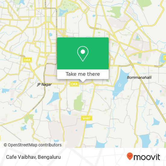 Cafe Vaibhav, 8th Main Road Bengaluru 560078 KA map