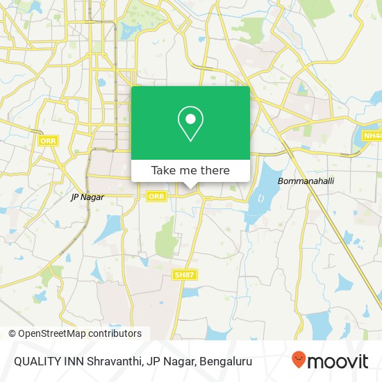 QUALITY INN Shravanthi, JP Nagar, 13th Cross Road Bengaluru 560078 KA map