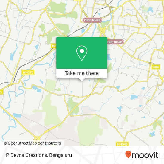 P Devna Creations, 60th Feet Road Bengaluru KA map