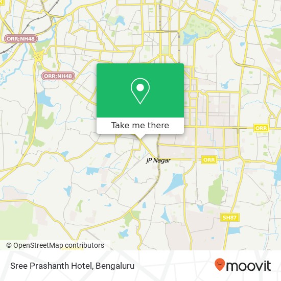 Sree Prashanth Hotel, 100 Feet Road Bengaluru 560070 KA map