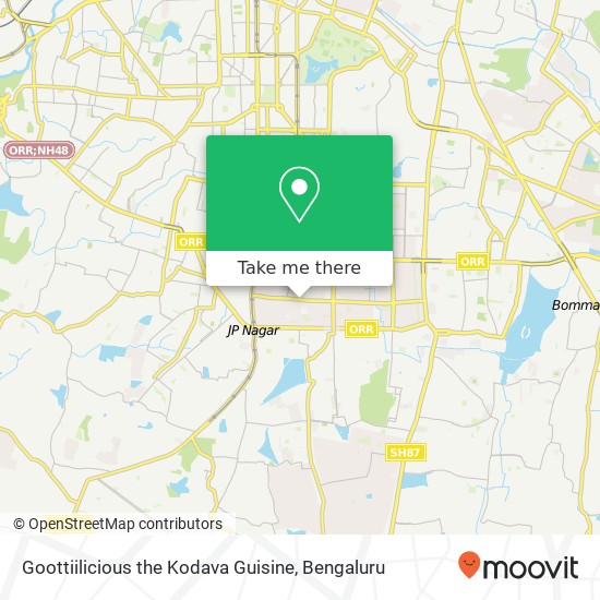 Goottiilicious the Kodava Guisine, 80 Feet Road Bengaluru 560078 KA map