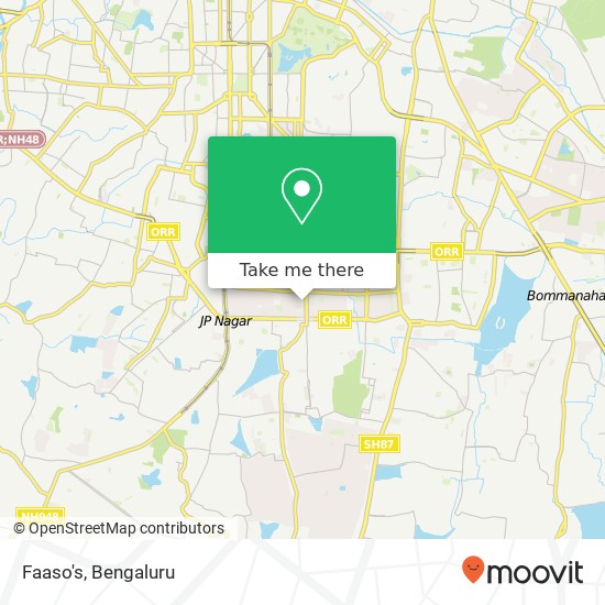 Faaso's, 25th Main Road Bengaluru 560078 KA map