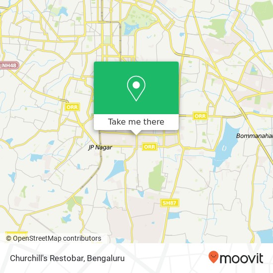 Churchill's Restobar, 24th Main Road Bengaluru 560078 KA map