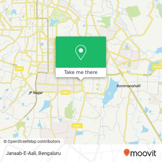 Janaab-E-Aali, 4th Cross Road Bengaluru 560078 KA map