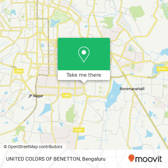 UNITED COLORS OF BENETTON, Bannerghatta Main Road Bengaluru 560076 KA map