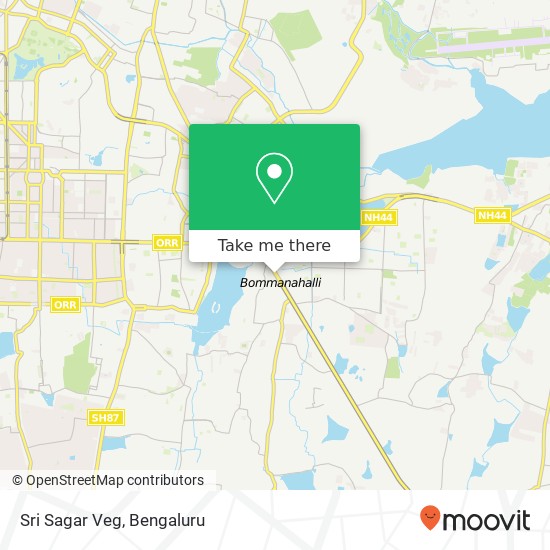 Sri Sagar Veg, Service Road Bengaluru 560068 KA map