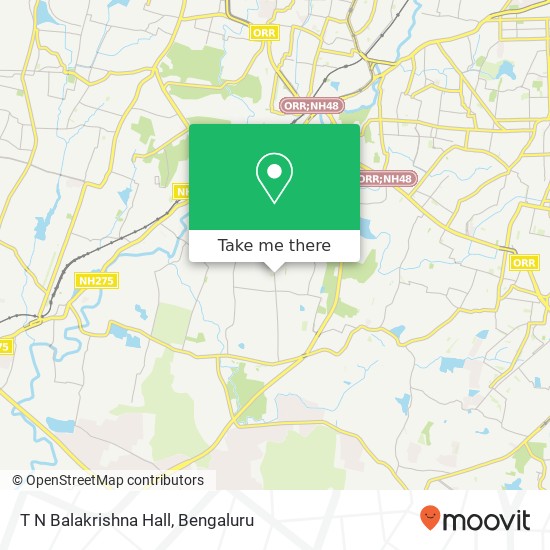 T N Balakrishna Hall map