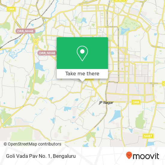 Goli Vada Pav No. 1, 80 Feet Road Bengaluru 560070 KA map