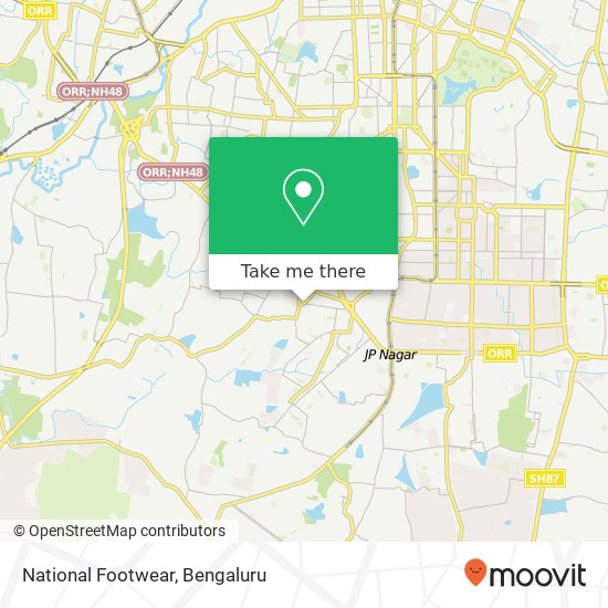 National Footwear, Subramanyapura Main Road Bengaluru KA map