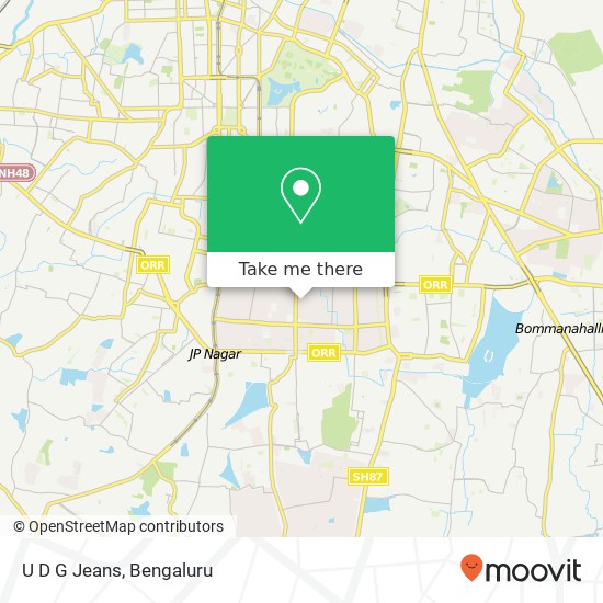 U D G Jeans, 23rd Main Road Bengaluru 560078 KA map