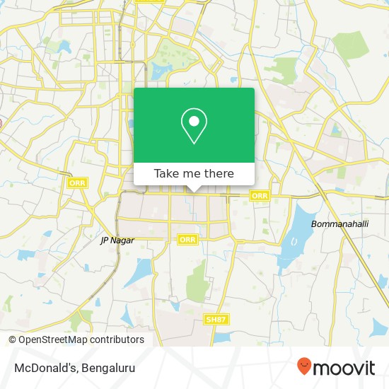 McDonald's, 100 Feet Road Bengaluru 560070 KA map