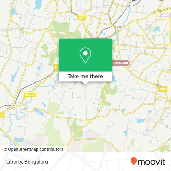 Liberty, Jawaharlal Nehru Road Bengaluru 560098 KA map