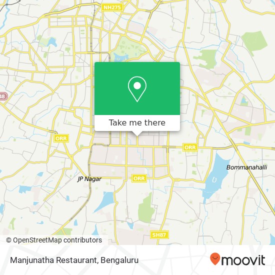 Manjunatha Restaurant, 18th Main Road Bengaluru 560041 KA map