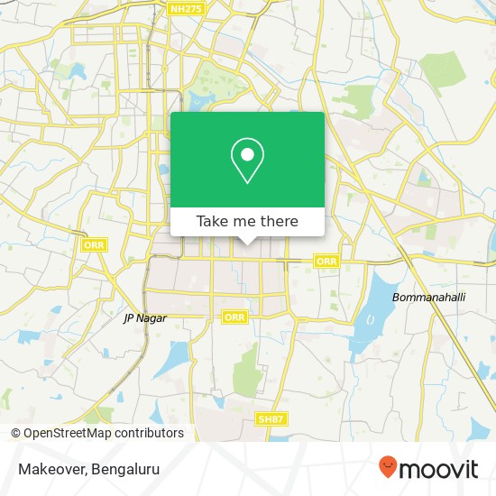 Makeover, 25th Main Road Bengaluru 560070 KA map