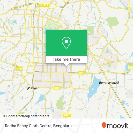 Radha Fancy Cloth Centre, E End Main Road Bengaluru 560069 KA map