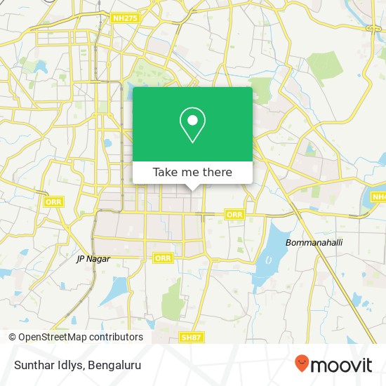 Sunthar Idlys, East End A Main Road Bengaluru 560069 KA map