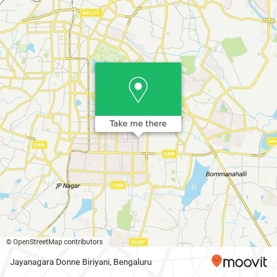 Jayanagara Donne Biriyani, E End Main Road Bengaluru 560069 KA map