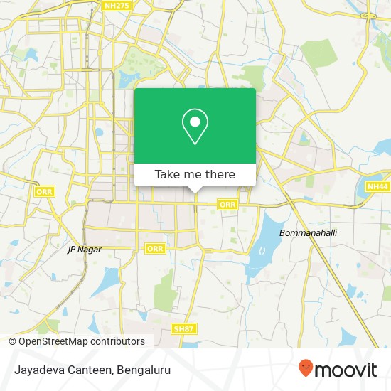 Jayadeva Canteen, SH-87 Bengaluru 560041 KA map
