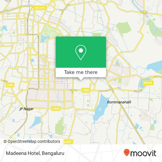 Madeena Hotel, 8th Main Road Bengaluru 560076 KA map