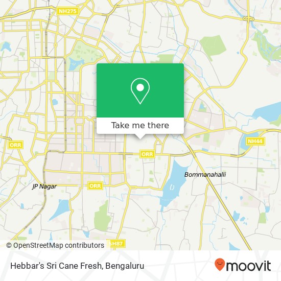 Hebbar's Sri Cane Fresh, 9th A Main Road Bengaluru 560029 KA map