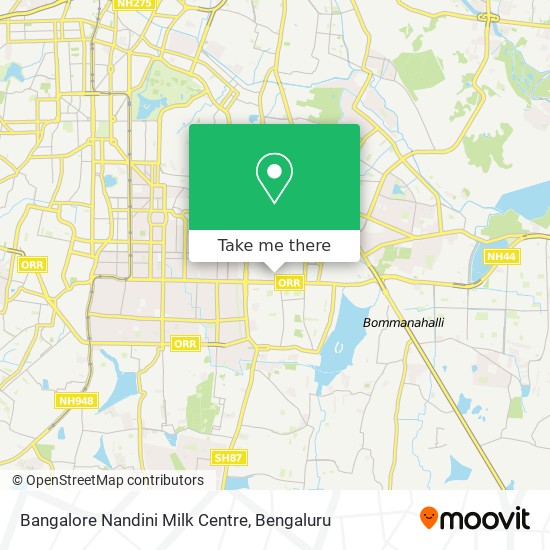 Bangalore Nandini Milk Centre map