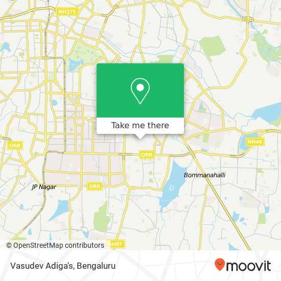 Vasudev Adiga's, 9th A Main Road Bengaluru 560029 KA map